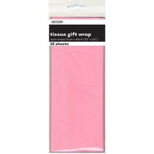 Crepe Paper | 10 Pack Pastel Pink Tissue Sheets – 51Cm X 66Cm Crepe Paper Crepe Paper