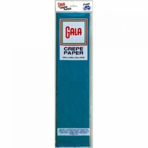 Crepe Paper | Azure Blue Gala Crepe Paper – 2.4M X 50Cm Crepe Paper Blue