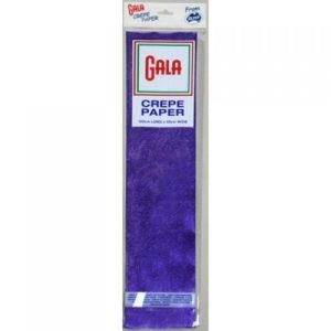 Crepe Paper | Gala Metallic Blue Crepe – 100Cm X 50Cm Crepe Paper Blue