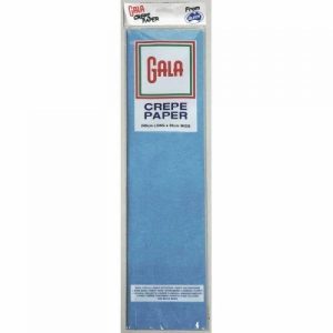 Crepe Paper | Sky Blue Gala Crepe Paper – 2.4M X 50Cm Crepe Paper Blue