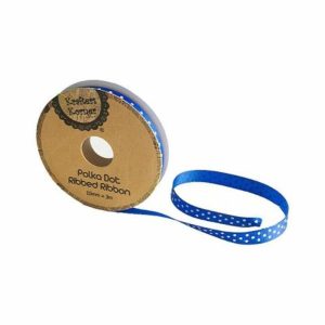 Curling Ribbon | Blue White Dot Ribbon – 10Mm X 3M Curling Ribbon Curling Ribbon