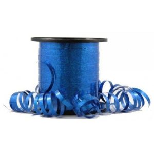 Curling Ribbon | Holographic Blue Curling Ribbon – 225M Curling Ribbon Blue