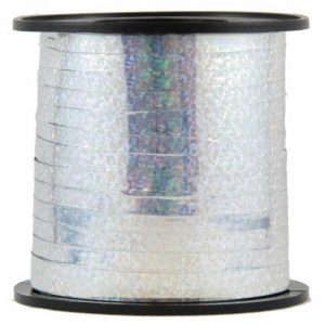 Curling Ribbon | Holographic Silver Curling Ribbon Rolls – 5Mm X 225M Curling Ribbon Curling Ribbon