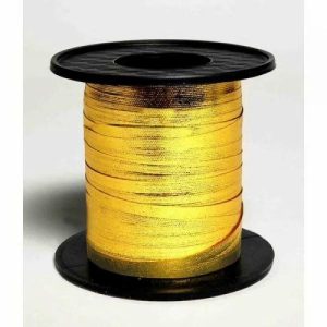 Curling Ribbon | Metallic Gold Curling Ribbon Rolls – 5Mm X 225M Curling Ribbon Curling Ribbon