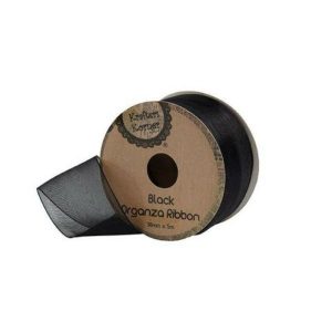 Curling Ribbon | Organza Black Ribbon – 38Mm X 5M Curling Ribbon Black