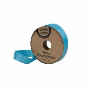 Curling Ribbon | Ribbed Aqua Ribbon – 15Mm X 4M Curling Ribbon Curling Ribbon