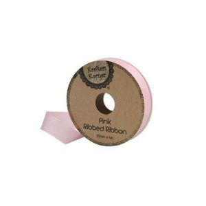 Curling Ribbon | Ribbed Pink Ribbon – 15Mm X 4M Curling Ribbon Curling Ribbon