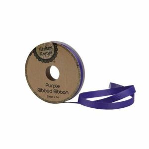 Curling Ribbon | Ribbed Purple Ribbon – 10Mm X 5M Curling Ribbon Curling Ribbon