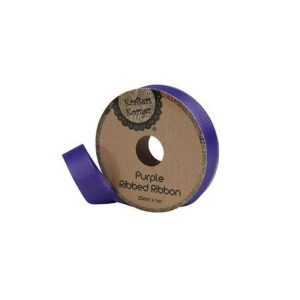 Curling Ribbon | Ribbed Purple Ribbon – 15Mm X 4M Curling Ribbon Curling Ribbon