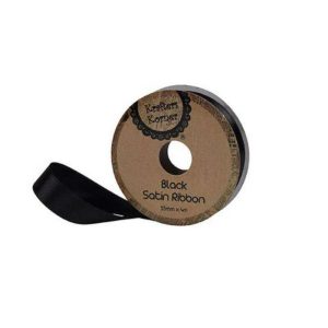 Curling Ribbon | Satin Black Ribbon – 15Mm X 4M Curling Ribbon Black