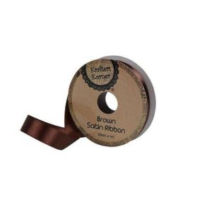 Curling Ribbon | Satin Brown Ribbon – 15Mm X 4M Curling Ribbon Brown