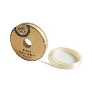 Curling Ribbon | Satin Cream Ribbon – 10Mm X 10M Curling Ribbon Curling Ribbon