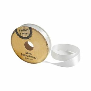 Curling Ribbon | Satin Silver Ribbon – 15Mm X 4M Curling Ribbon Curling Ribbon