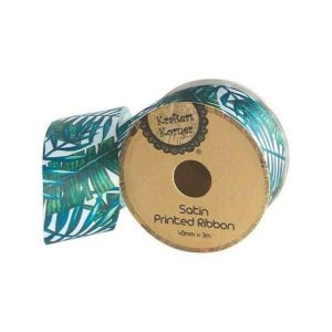 Curling Ribbon | Tropical Print Ribbon – 40Mm X 3M Curling Ribbon Curling Ribbon