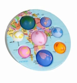 Fidget Toys | Globe Pop It Toy – 18Cm Fidget & Sensory Toys Blue