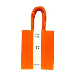 Gift Bags | 10 Pack Orange Kraft Bag – 12Cm X 15Cm X 6Cm Gift Bags Gift Bags