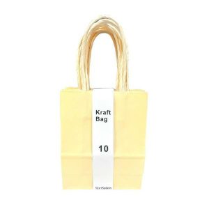 Gift Bags | 10 Pack Pastel Orange Kraft Bag – 12Cm X 15Cm X 6Cm Gift Bags Gift Bags