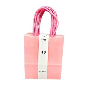 Gift Bags | 10 Pack Pink Kraft Bag – 12Cm X 15Cm X 6Cm Gift Bags Gift Bags