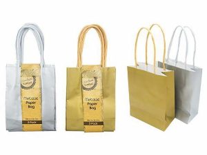 Gift Bags | 3 Pack Xs Craft Metallic Bags – 13Cm X 10Cm X 5Cm Gift Bags Gift Bags