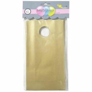 Gift Bags | 6 Pack Gold Party Paper Bag Gift Bags Gift Bags