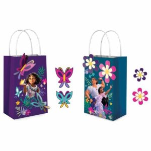 Gift Bags | 8 Pack Encanto Create Your Own Paper Kraft Bags – 21Cm X 13Cm X 8Cm Gift Bags Gift Bags