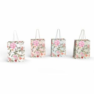 Gift Bags | Floral Deluxe With Glitter Extra Large Gift Bag – 42Cm X 31Cm X 12Cm Gift Bags Gift Bags