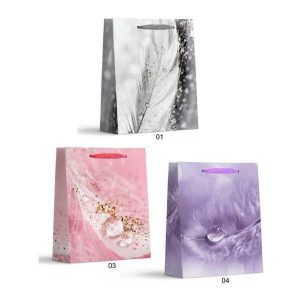 Gift Bags | Gift Bag Feathers Ex 31X40X12Cm Gift Bags Gift Bags