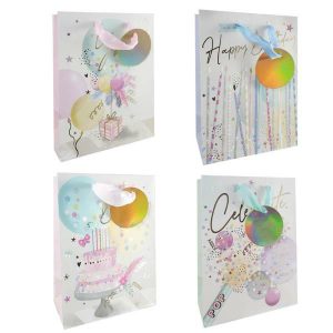 Gift Bags | Gift Bag Glitter Birthday Ex 32X42X11.5Cm Gift Bags Gift Bags