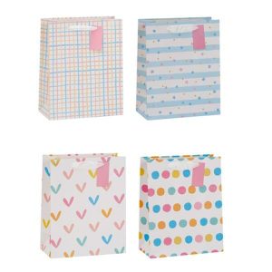 Gift Bags | Gift Bag Pastel Patterns Ex 32X42X11.5Cm 4A Gift Bags Gift Bags