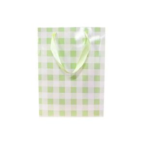 Gift Bags | Green Gingham Paper Bag – 25Cm X 10Cm X 33Cm Gift Bags Gift Bags