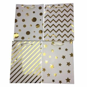 Gift Bags | Large Gold Gift Bag – 26Cm X 32Cm X 12Cm Gift Bags Gift Bags