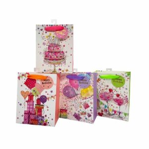 Gift Bags | Large Happy Birthday Glitter Gift Bag – 42Cm X 31Cm X 12Cm Gift Bags Gift Bags