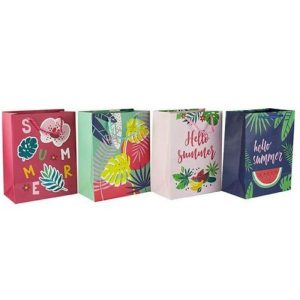 Gift Bags | M Hello Summer Gift Bag – 18Cm X 23Cm X 10Cm Gift Bags Assorted