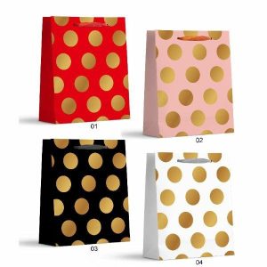 Gift Bags | Polka Dots Large Gift Bag – 26Cm X 32Cm X 10Cm Gift Bags Gift Bags