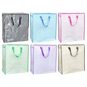 Gift Bags | Premium Extra Large Striped Zipper Bag – 64Cm X 59Cm X 20Cm Gift Bags Gift Bags