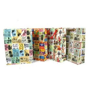 Gift Bags | Xl Vintage Euro Gift Bag – 32Cm X 42Cm X 11.5Cm Gift Bags Assorted