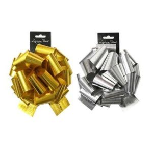 Gift Bows | Giant Printed Metallic Bow Gift Bows Assorted