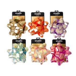 Gift Bows | Stripe Bow – 25Cm Gift Bows Gift Bows