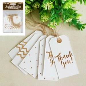 Gift Tags | 12 Pack Metallic Gold Gift Tags Gift Tags Gift Tags