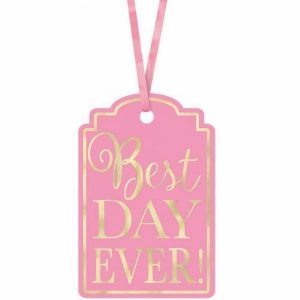 Gift Tags | 25 Pack New Pink Best Day Ever Tags Gift Tags Gift Tags