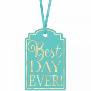 Gift Tags | 25 Pack Robins Egg Blue Best Day Ever Tags Gift Tags Blue