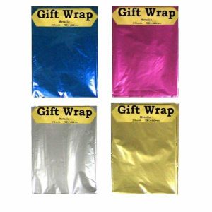 Gift Wrap | 2 Sheets Metallic Gift Wraps – 70Cm X 46Cm Gift Wrap Gift Wrap