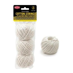 Gift Wrap | 3 Pack Multi Purpose Cotton String – 75M Gift Wrap Gift Wrap