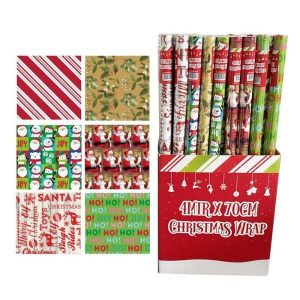 Gift Wrap | Assorted Christmas Roll Wrap – 400Cm X 70Cm Gift Wrap Gift Wrap