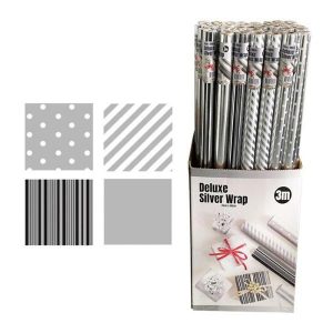 Gift Wrap | Assorted Deluxe Silver Roll Wrap – 300Cm X 70Cm Gift Wrap Gift Wrap