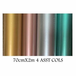 Gift Wrap | Metallic Gift Wrap – 70Cm X 2M Assorted