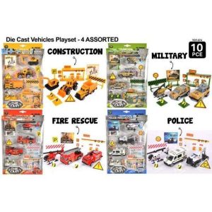 Kids Games & Toys | 10 Piece Die Cast Vehicle Play Set Games Kids Games & Toys