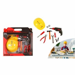 Kids Games & Toys | 11 Piece Tradie Tools With Hard Hat Toy Games Kids Games & Toys