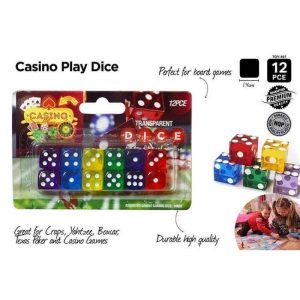 Kids Games & Toys | 12 Pack Casino Dices Games Kids Games & Toys