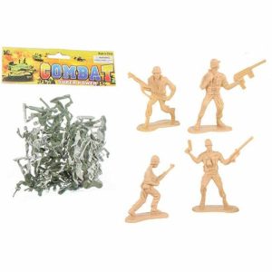 Kids Games & Toys | 36 Pack Brown & Green Assorted Colours Soldier Set Games Kids Games & Toys